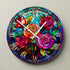 Roses Suncatcher Effect Clock